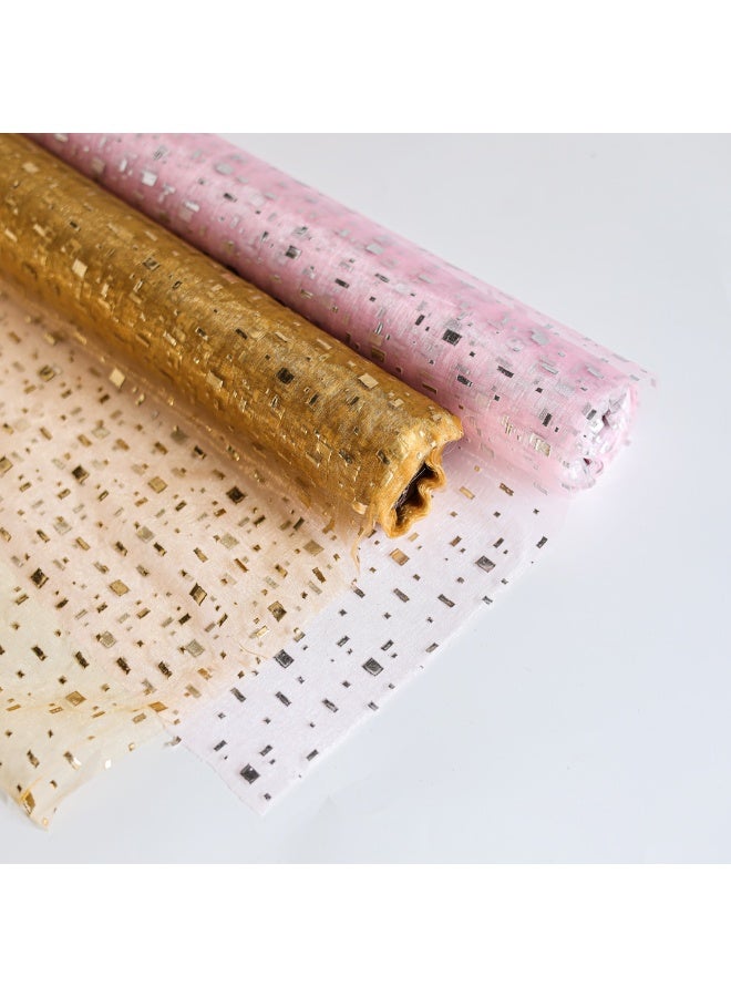 Si Bonne Premium Decorative Floral Wrapping Roll for Bouquet Wrapping, Gift Packaging, Wedding Flower Arrangements and Event Decoration - Image 1